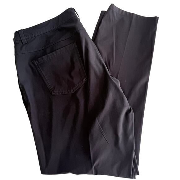 Lululemon ABC Classic-Fit Trouser Size 38 32" *Warpstreme Black Comfort Pant - Picture 2 of 9